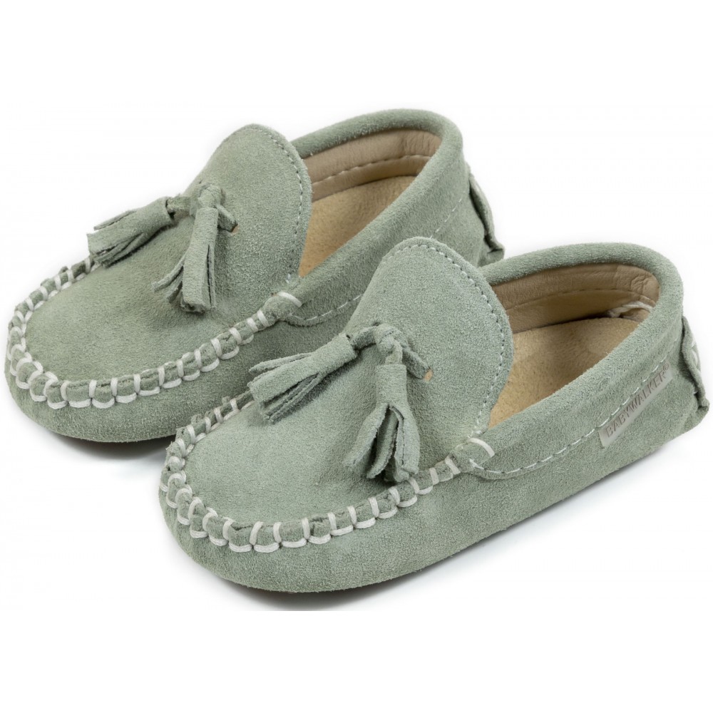 BW4011 Καστόρινο Μοκασίνι με Φουντάκια Μέντα