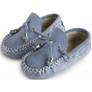 BW4139 Καστόρινο Δετό Μοκασίνι  Σιέλ
