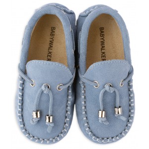 BW4139 Καστόρινο Δετό Μοκασίνι  Σιέλ