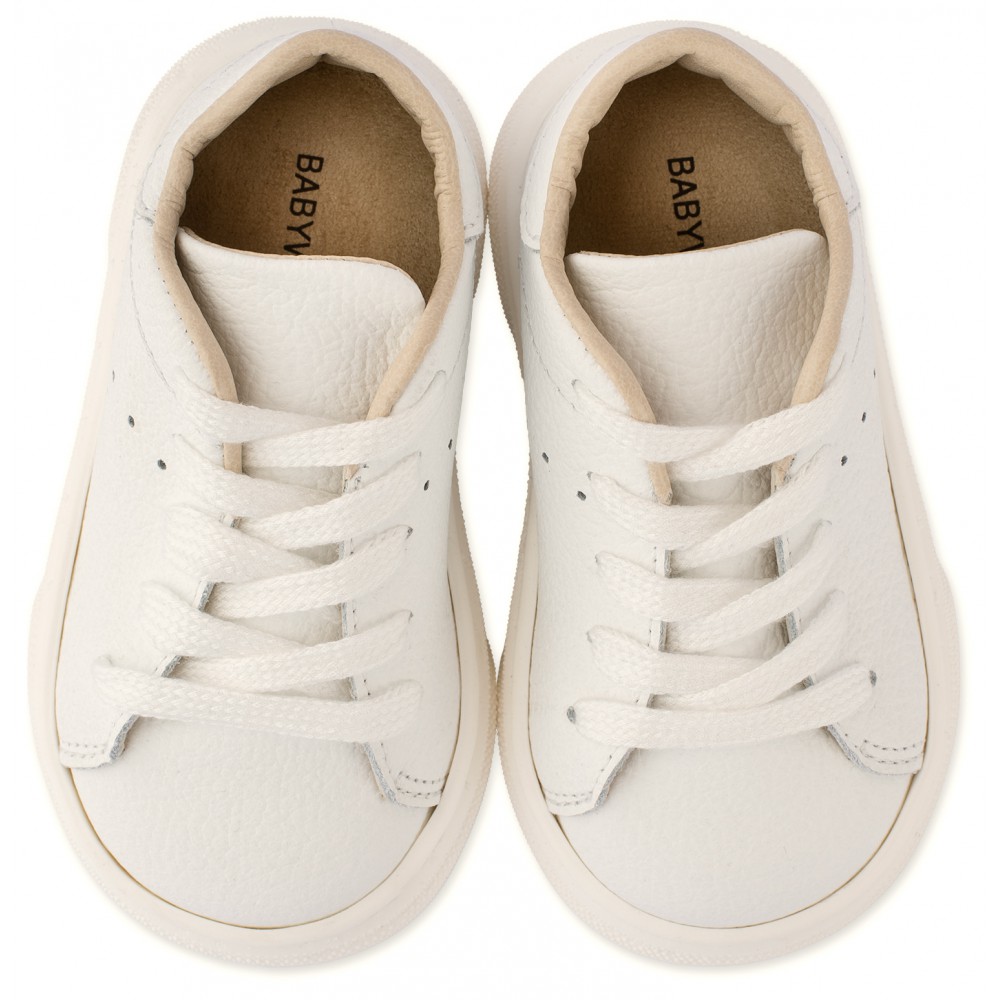 BW4233 Δετό Σνίκερ  Λευκό