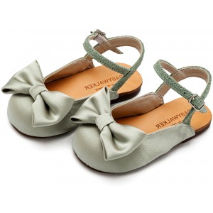 BW4855 Γαλλικό Σαμπό με Σατέν Φιόγκο  Λαδί