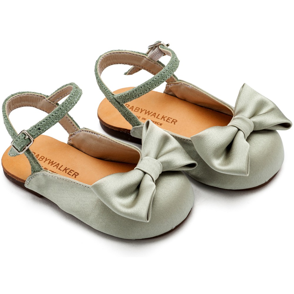 BW4855 Γαλλικό Σαμπό με Σατέν Φιόγκο  Λαδί