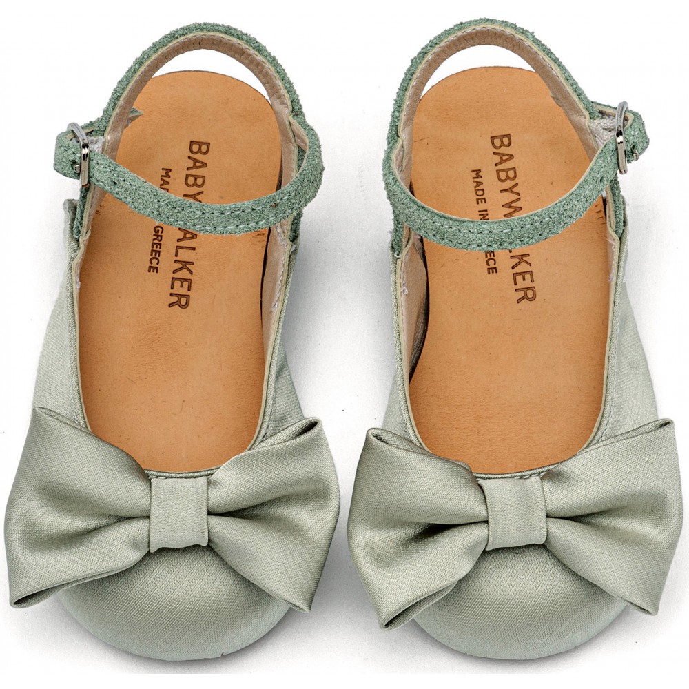 BW4855 Γαλλικό Σαμπό με Σατέν Φιόγκο  Λαδί