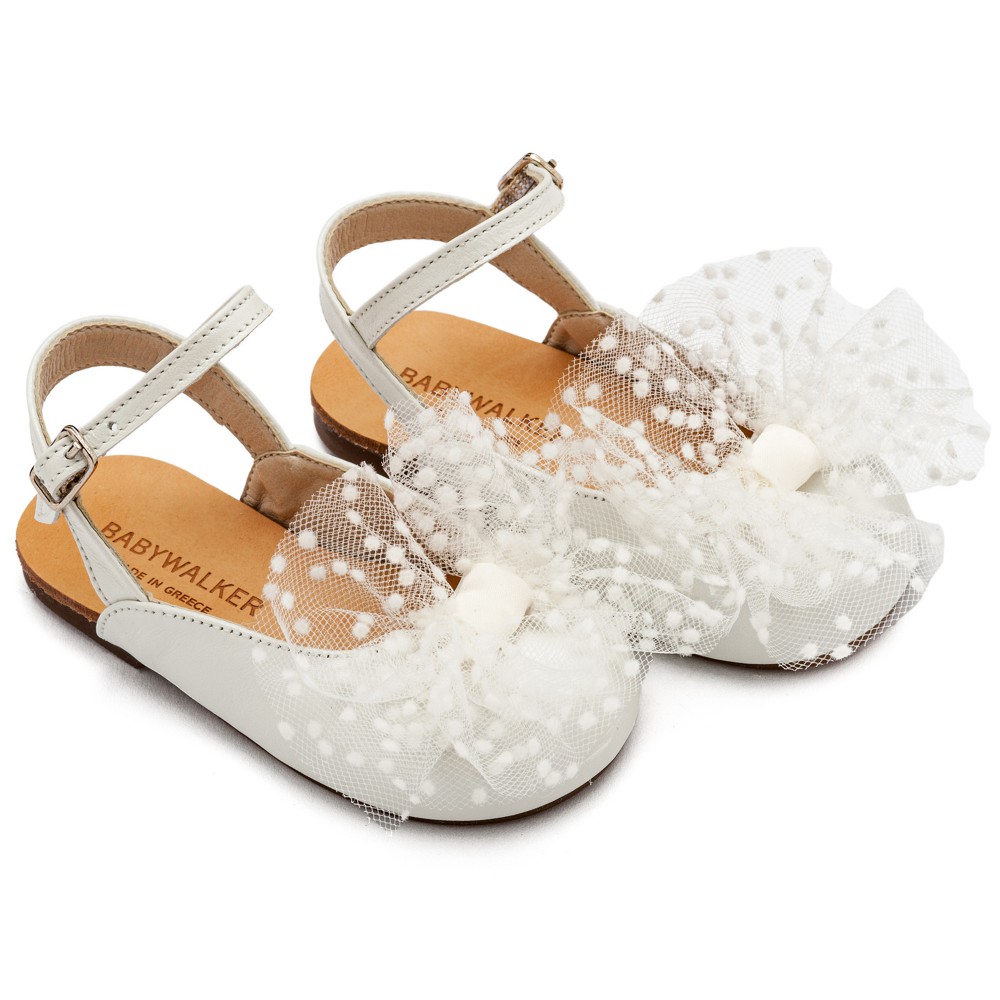 BW4859 Γαλλικό Σαμπό με Χειροποίητο Τούλινο Φιόγκο  Εκρού