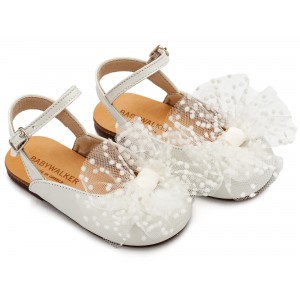 BW4859 Γαλλικό Σαμπό με Χειροποίητο Τούλινο Φιόγκο  Εκρού