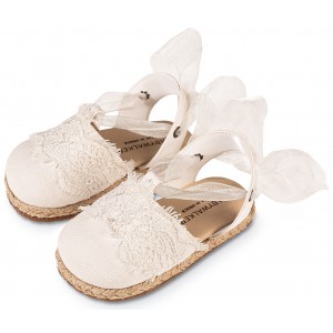 EXC5858 Υφασμάτινη Εσπαντρίγια  Λευκό