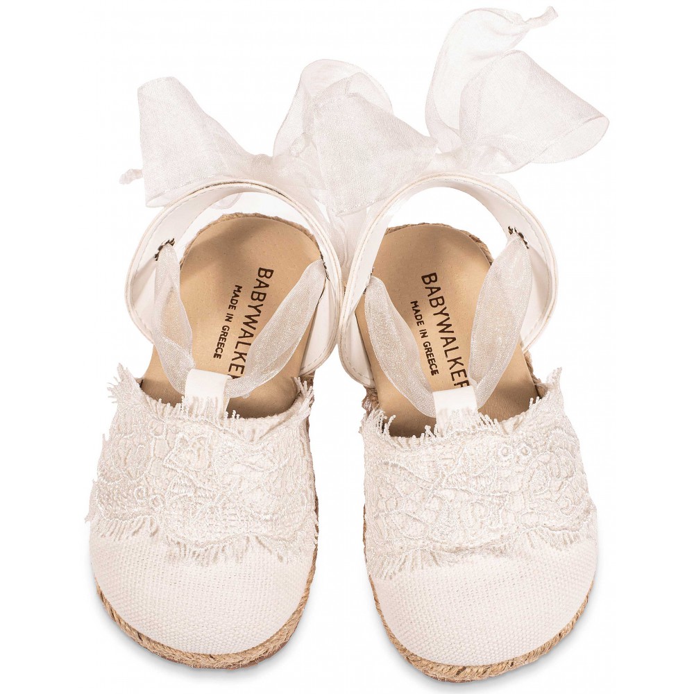 EXC5858 Υφασμάτινη Εσπαντρίγια  Λευκό