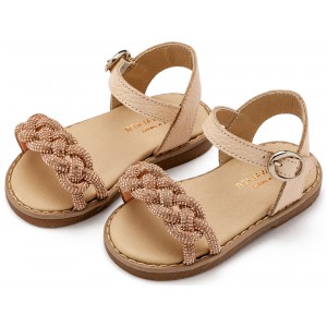 GR0101 Δερμάτινο Σανδάλι  Nude