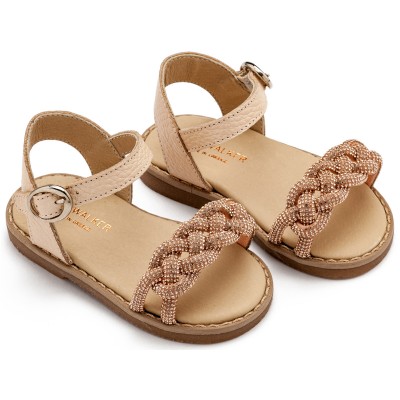 GR0101 Δερμάτινο Σανδάλι  Nude