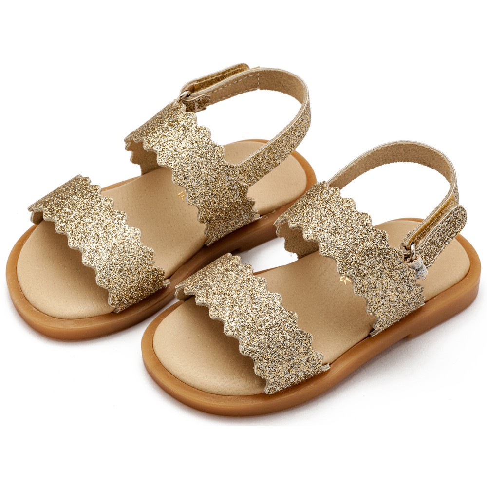 GR0108 Δερμάτινο Σανδάλι Platinum