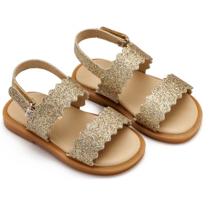 GR0108 Δερμάτινο Σανδάλι Platinum