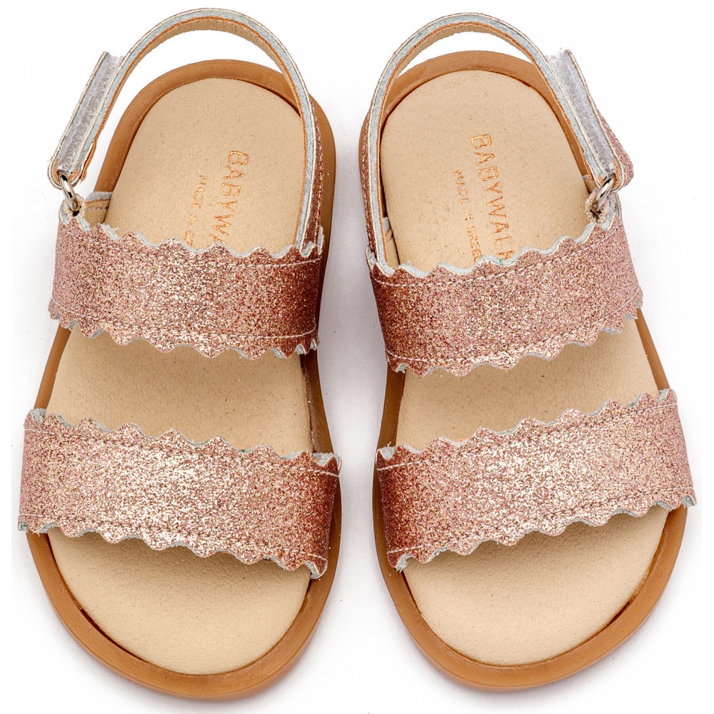 GR0108 Δερμάτινο Σανδάλι  Powder