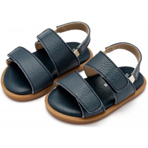 GR0112 Δερμάτινο Σανδάλι  Μπλε 