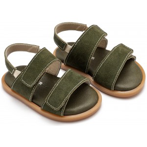 GR0112 Δερμάτινο Σανδάλι  Χακί