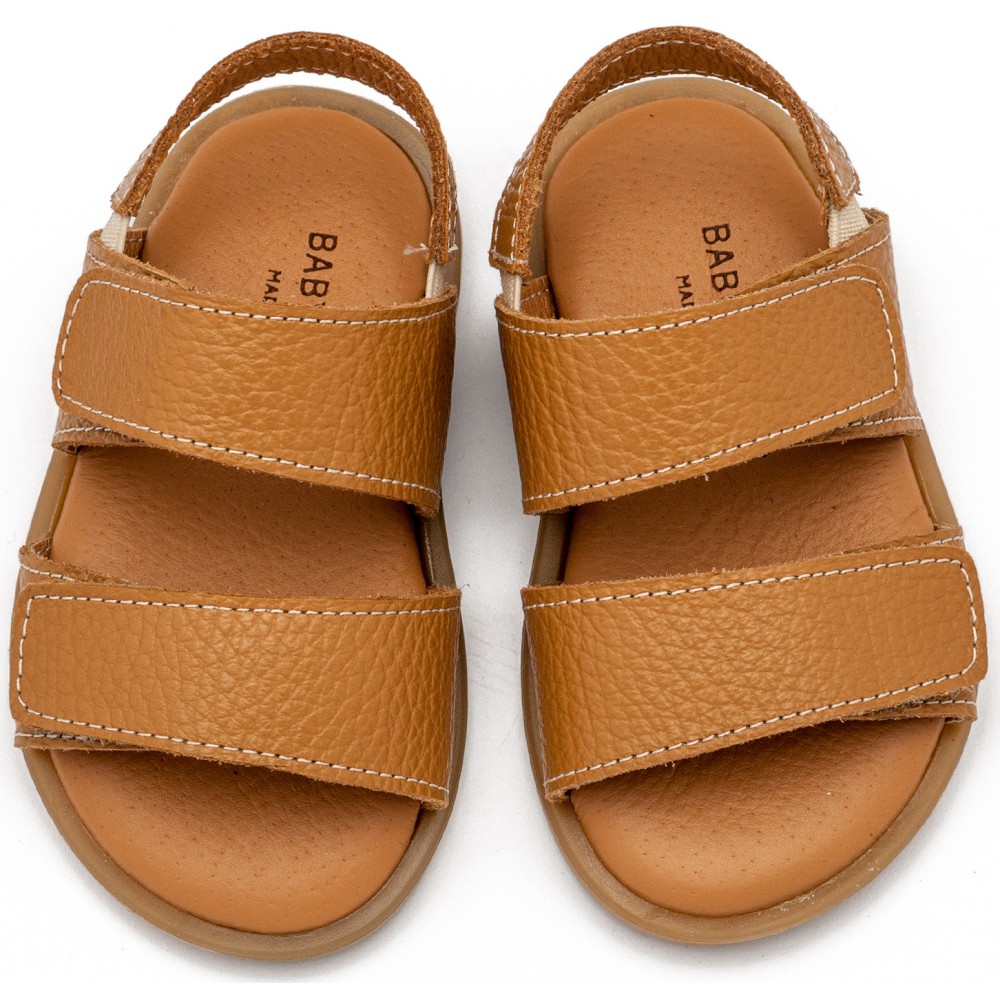 GR0112 Δερμάτινο Σανδάλι  Terracotta