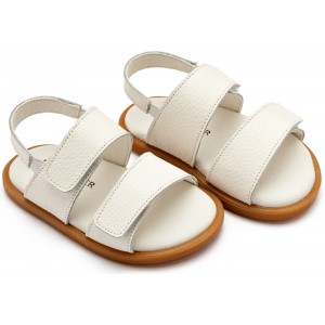 GR0112 Δερμάτινο Σανδάλι  Λευκό