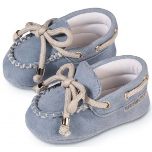 MI1116 Καστόρινο Δετό Loafer  Σιέλ