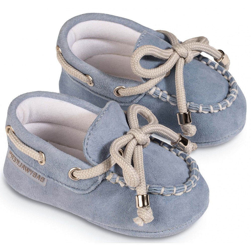 MI1116 Καστόρινο Δετό Loafer  Σιέλ