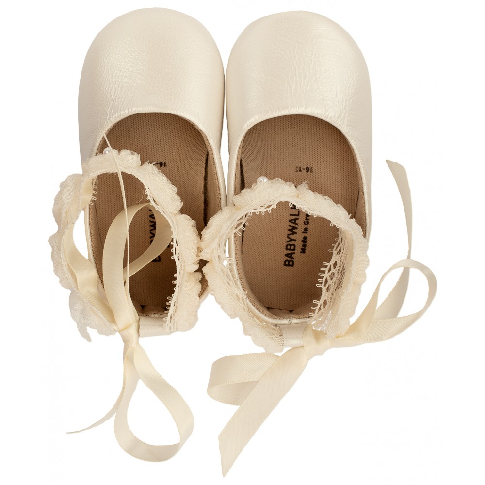 MI1506 Εκρού Μπαλαρίνα με Δέσιμο στον Αστράγαλο 