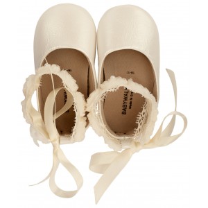 MI1506 Εκρού Μπαλαρίνα με Δέσιμο στον Αστράγαλο 