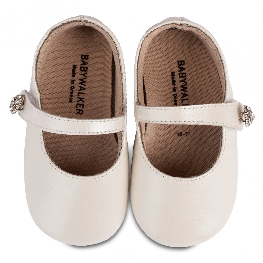 MI1619 Εκρού Γοβάκι  Μονή Μπαρέτα  