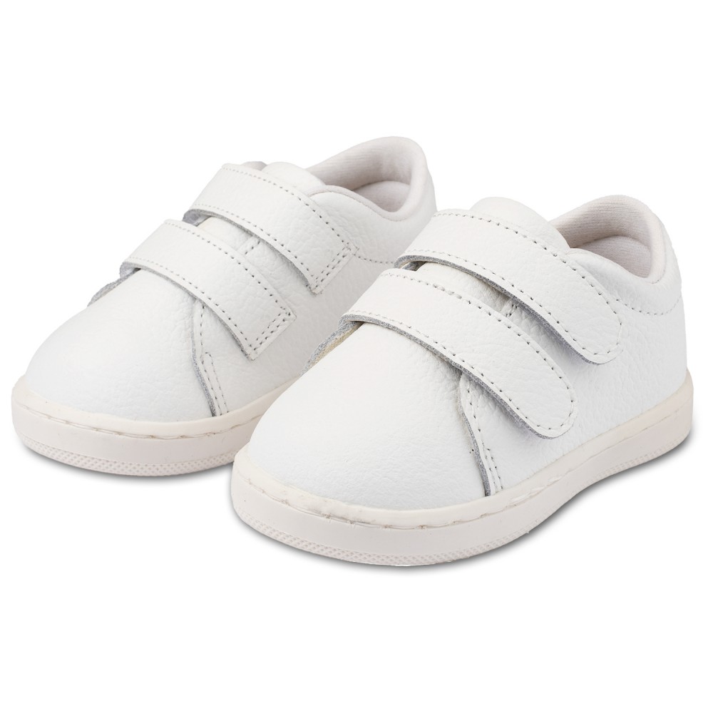 PRI2103 Λευκό Sneakers Διπλή Μπαρέτα Χρατς 