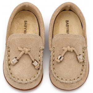 PRI2121 Μπεζ Καστόρινο Δετό Loafer 