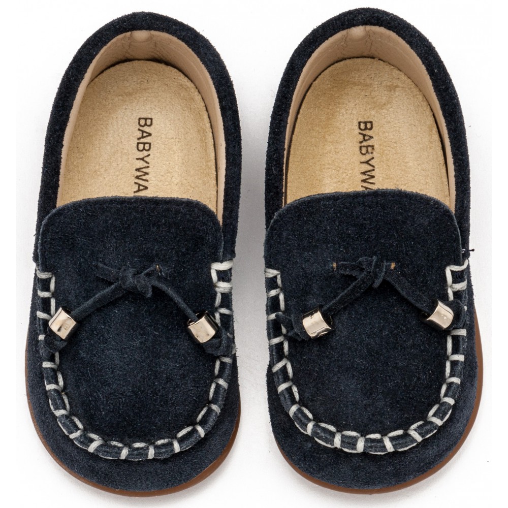 PRI2121 Καστόρινο Δετό Loafer  Μπλε