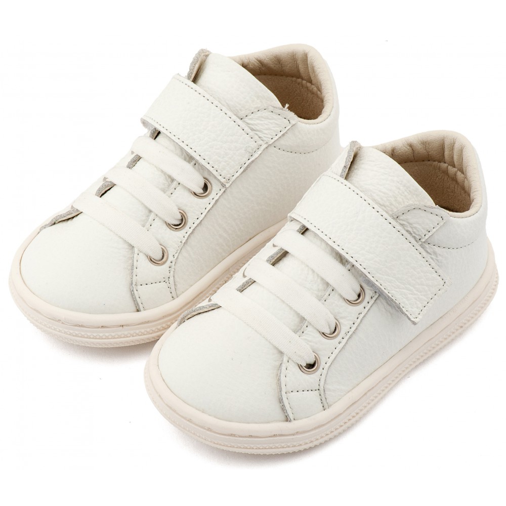 BS3062 Mονόχρωμο Σνίκερ με Μπαρέτα Χρατς  Λευκό