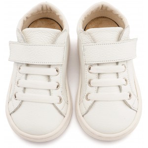 BS3062 Mονόχρωμο Σνίκερ με Μπαρέτα Χρατς  Λευκό