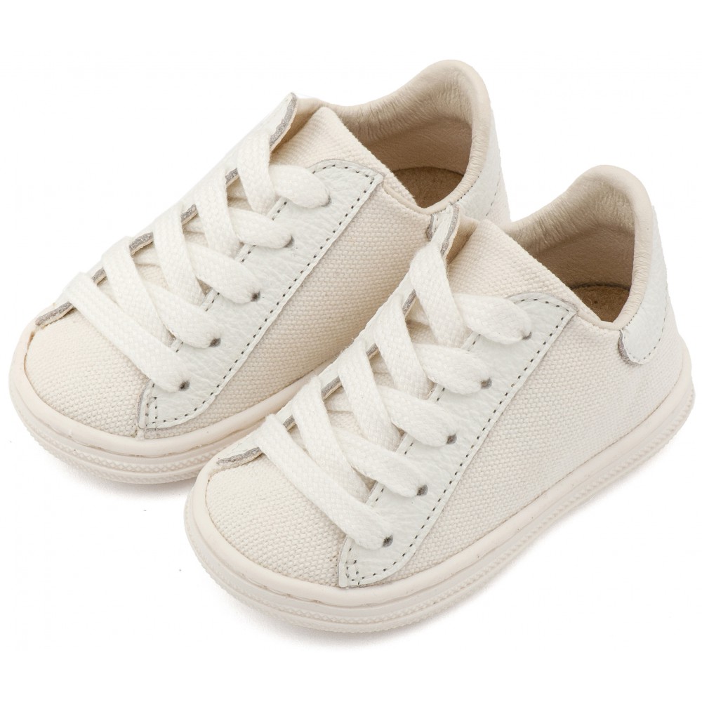 BS3093 Λευκό Δετά Ημίμποτα 