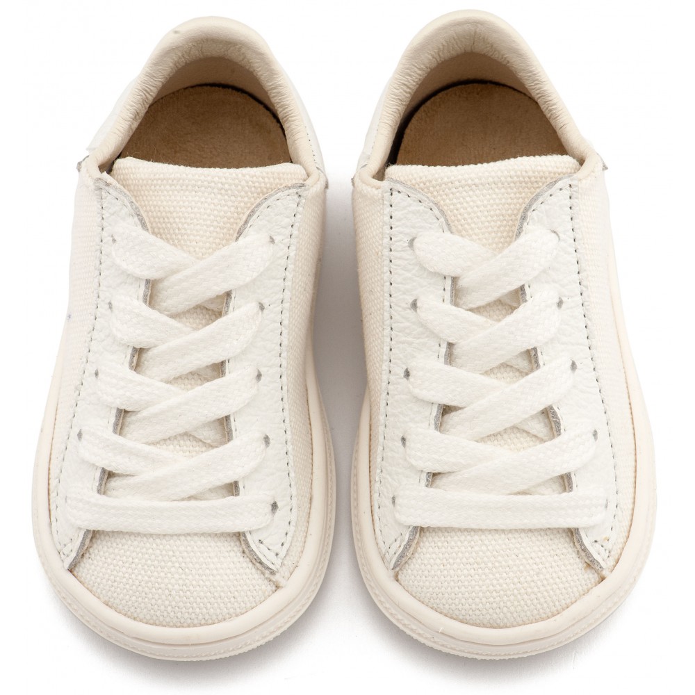 BS3093 Λευκό Δετά Ημίμποτα 