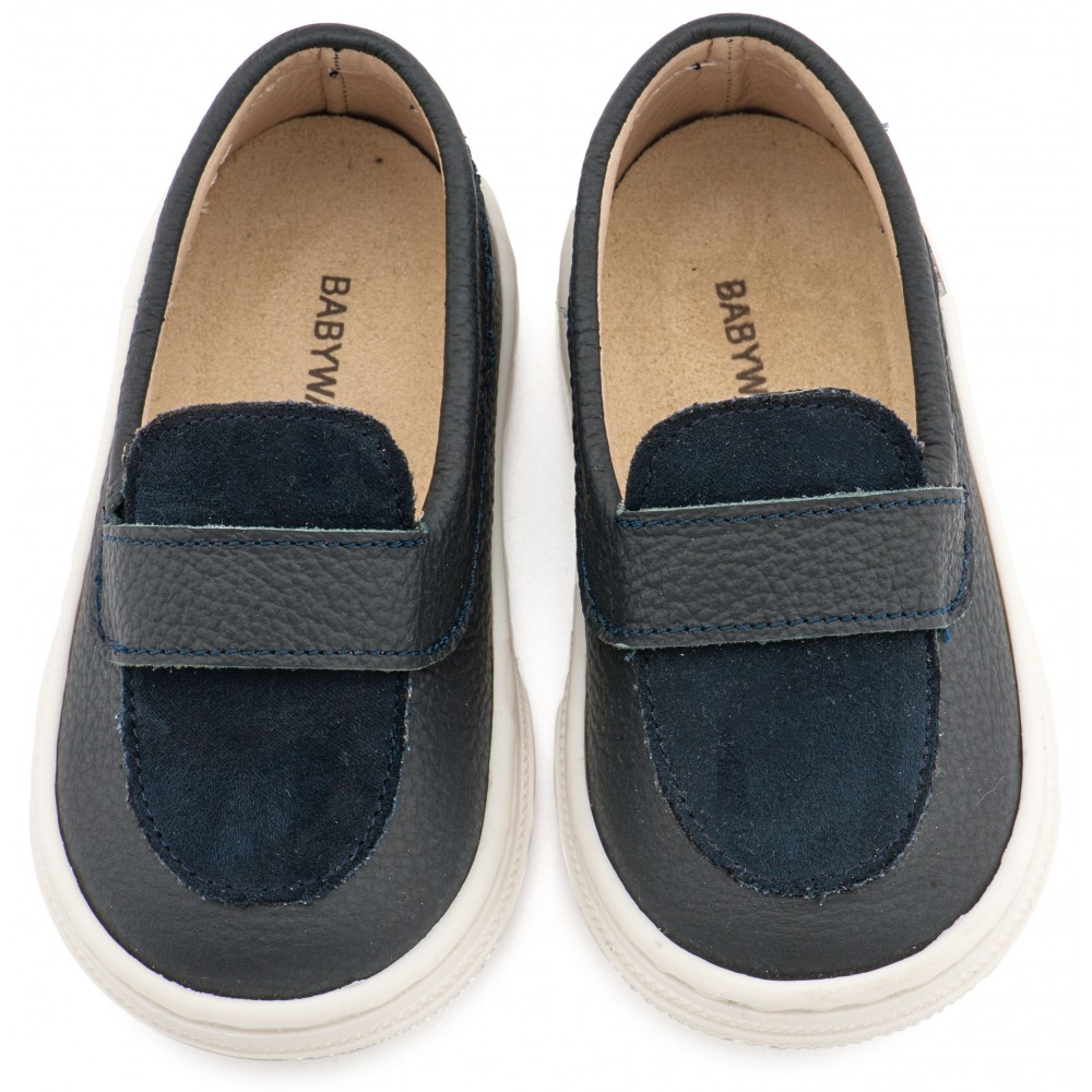 BS3094 Μπλε Loafers 
