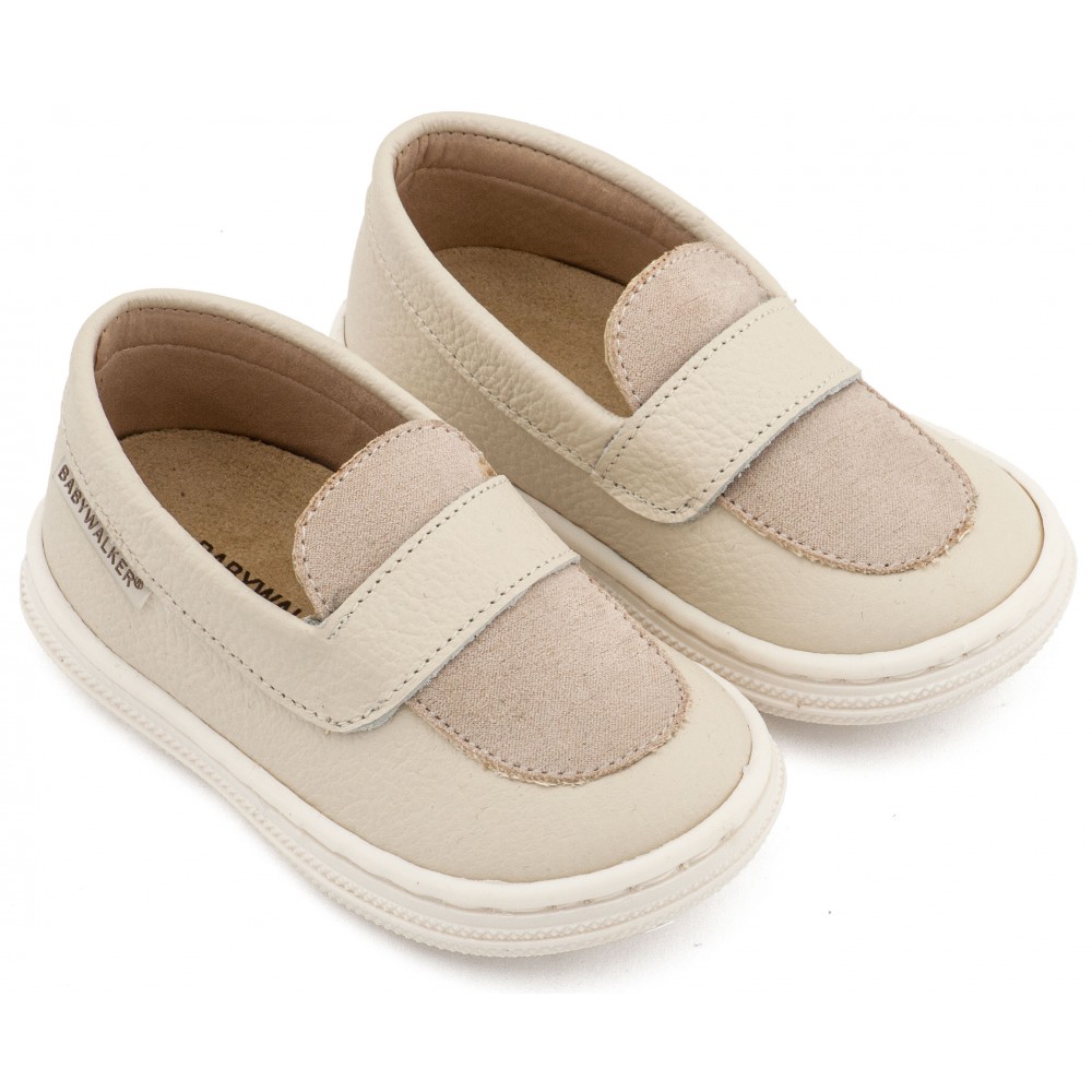 BS3094 Εκρού Loafers 