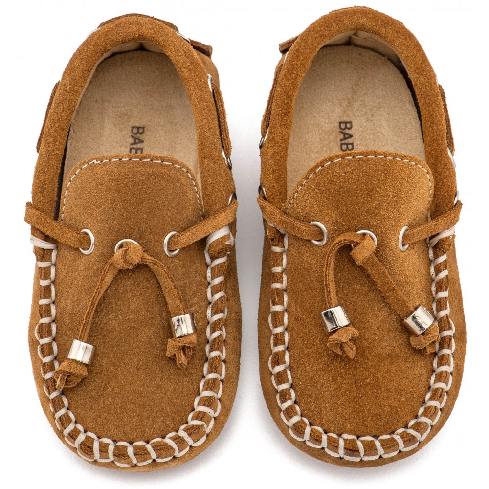 BW4139 Καστόρινο Δετό Μοκασίνι  Κάμελ