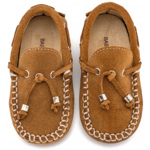 BW4139 Καστόρινο Δετό Μοκασίνι  Κάμελ