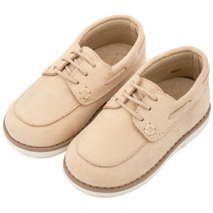 BW 4308 Μπεζ Δετό Δερμάτινο Μοκασίνι 