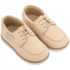 BW 4308 Μπεζ Δετό Δερμάτινο Μοκασίνι 
