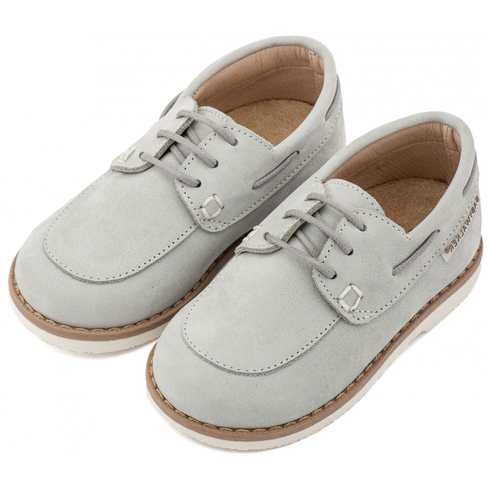 BW 4308 Λευκό Δετό Δερμάτινο Μοκασίνι 