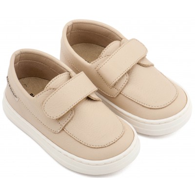 BW4310 Μπεζ Δερμάτινο Μοκασίνι 