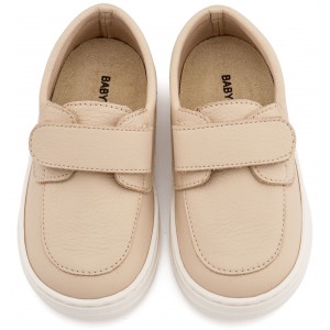 BW4310 Μπεζ Δερμάτινο Μοκασίνι 