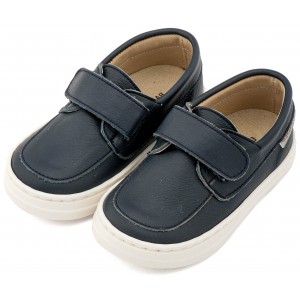 BW 4310 Μπλε Δερμάτινο Μοκασίνι 