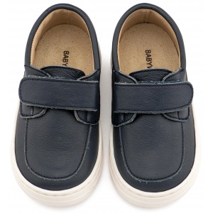 BW 4310 Μπλε Δερμάτινο Μοκασίνι 