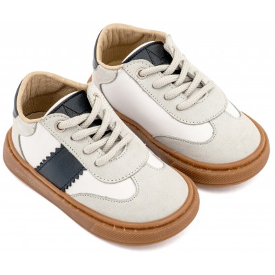 EXC5309  Λευκό Μπλε Δίχρωμο Δετά Sneaker 