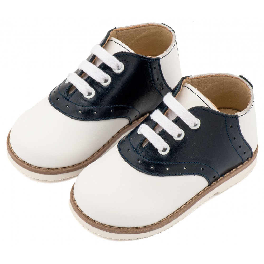 EXC5318  Λευκό Μπλε Δίχρωμο Δετό Brogue 