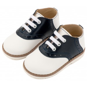 EXC5318  Λευκό Μπλε Δίχρωμο Δετό Brogue 