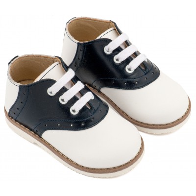 EXC5318  Λευκό Μπλε Δίχρωμο Δετό Brogue 