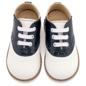 EXC5318  Λευκό Μπλε Δίχρωμο Δετό Brogue 