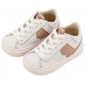 EXC8001 Λευκό Μπεζ Δίχρωμο Sneaker Δετό 