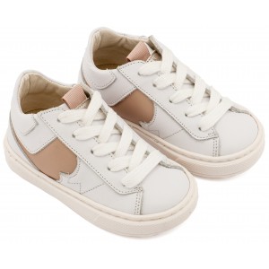 EXC8001 Λευκό Μπεζ Δίχρωμο Sneaker Δετό 